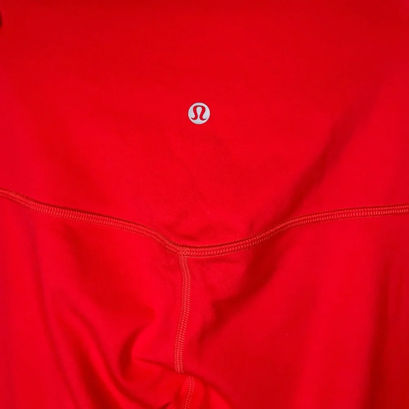 Lululemon Align High-Rise Pant 28” in Carnation Red Double Lined Size 14 - Picture 9 of 11